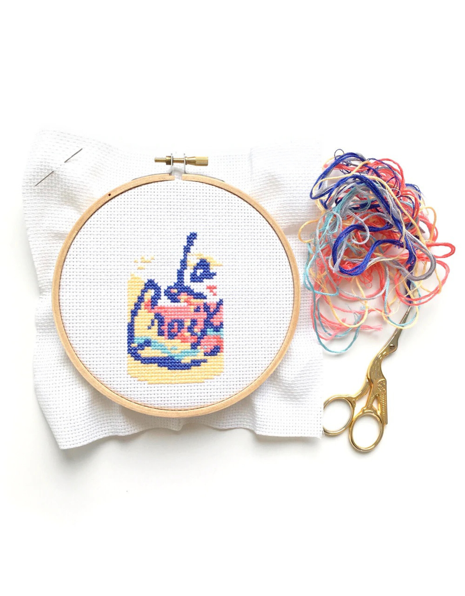 The Stranded Stitch La Croix Cross Stitch Kit