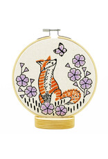 Hook, Line & Tinker Fox in Phlox, Embroidery Kit