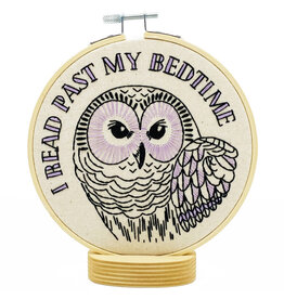 Hook, Line & Tinker I Read Past My Bedtime, Embroidery Kit