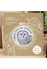 Hook, Line & Tinker I Read Past My Bedtime, Embroidery Kit