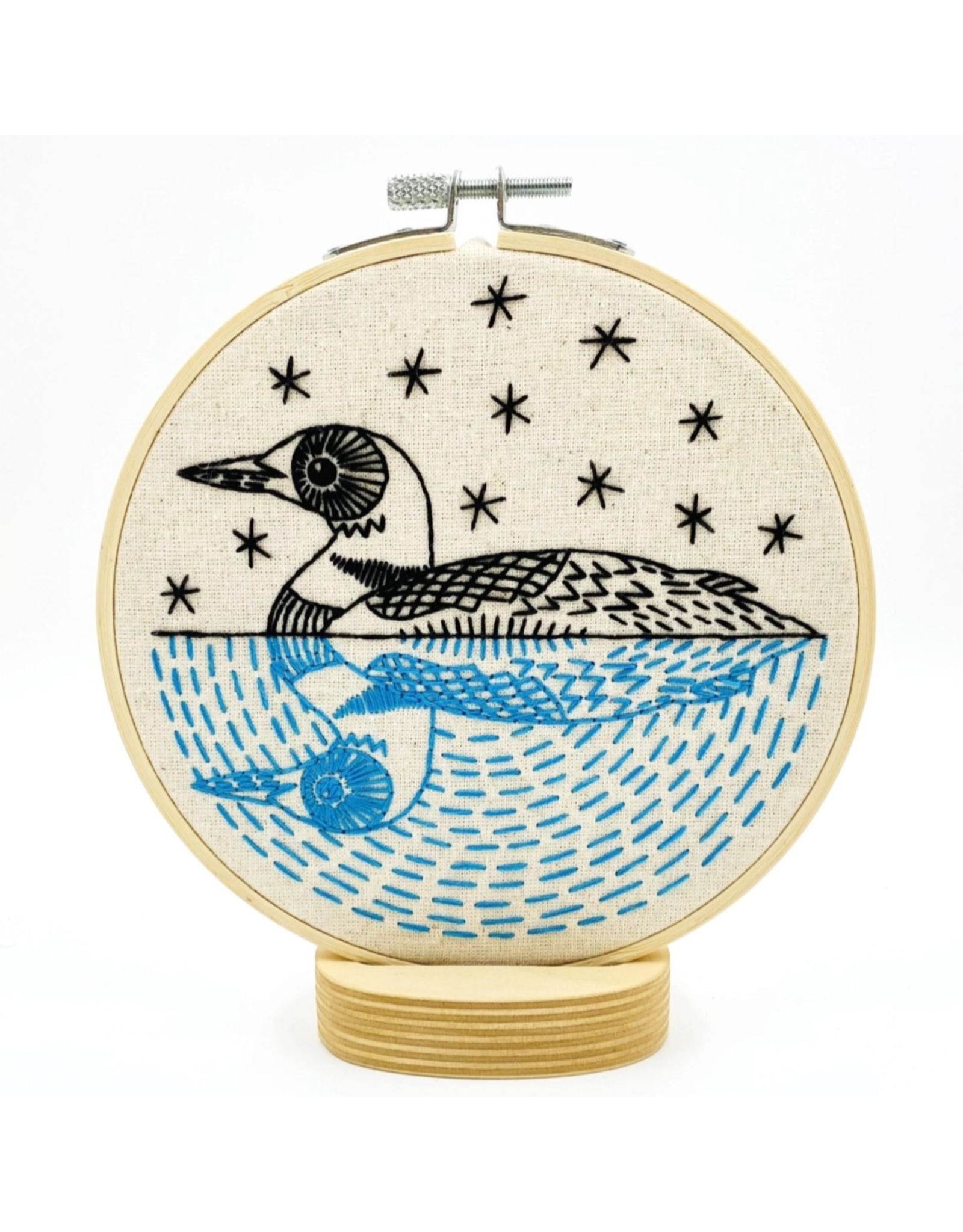 Hook, Line & Tinker Loon, Embroidery Kit