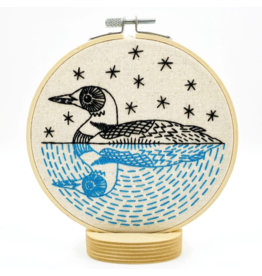 Hook, Line & Tinker Loon, Embroidery Kit