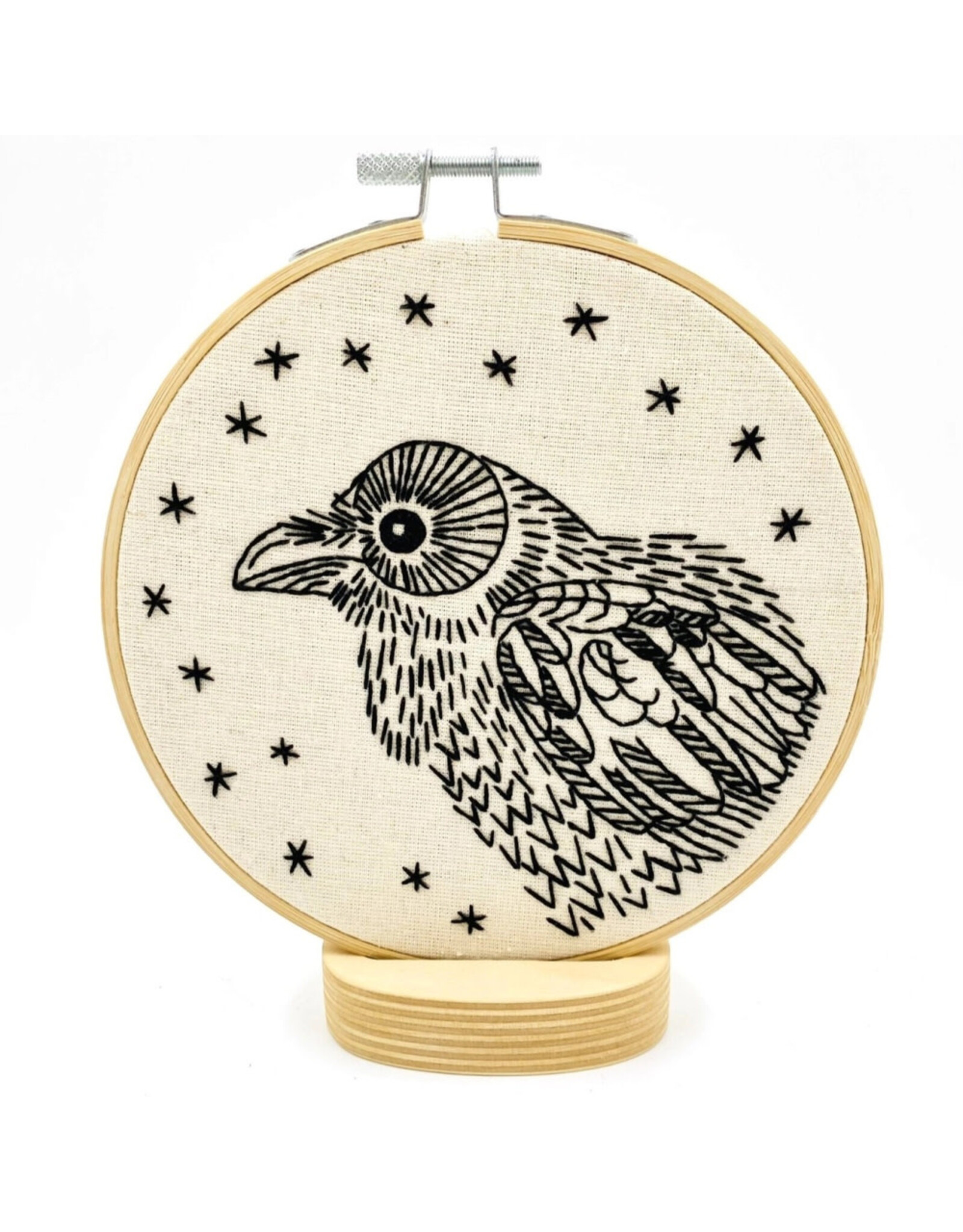 Hook, Line & Tinker Raven Nevermore Embroidery Kit