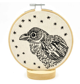 Hook, Line & Tinker Raven Nevermore Embroidery Kit
