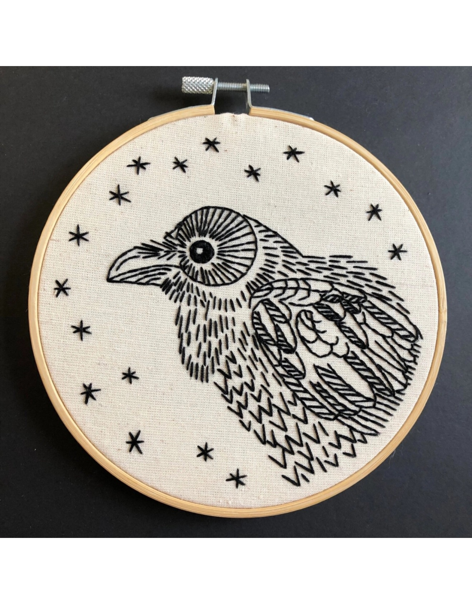 Hook, Line & Tinker Raven Nevermore Embroidery Kit