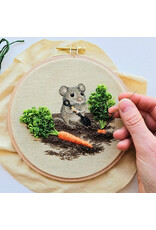 Jessica Long Embroidery Garden Mouse, Embroidery Kit