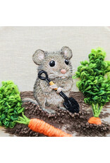 Jessica Long Embroidery Garden Mouse, Embroidery Kit