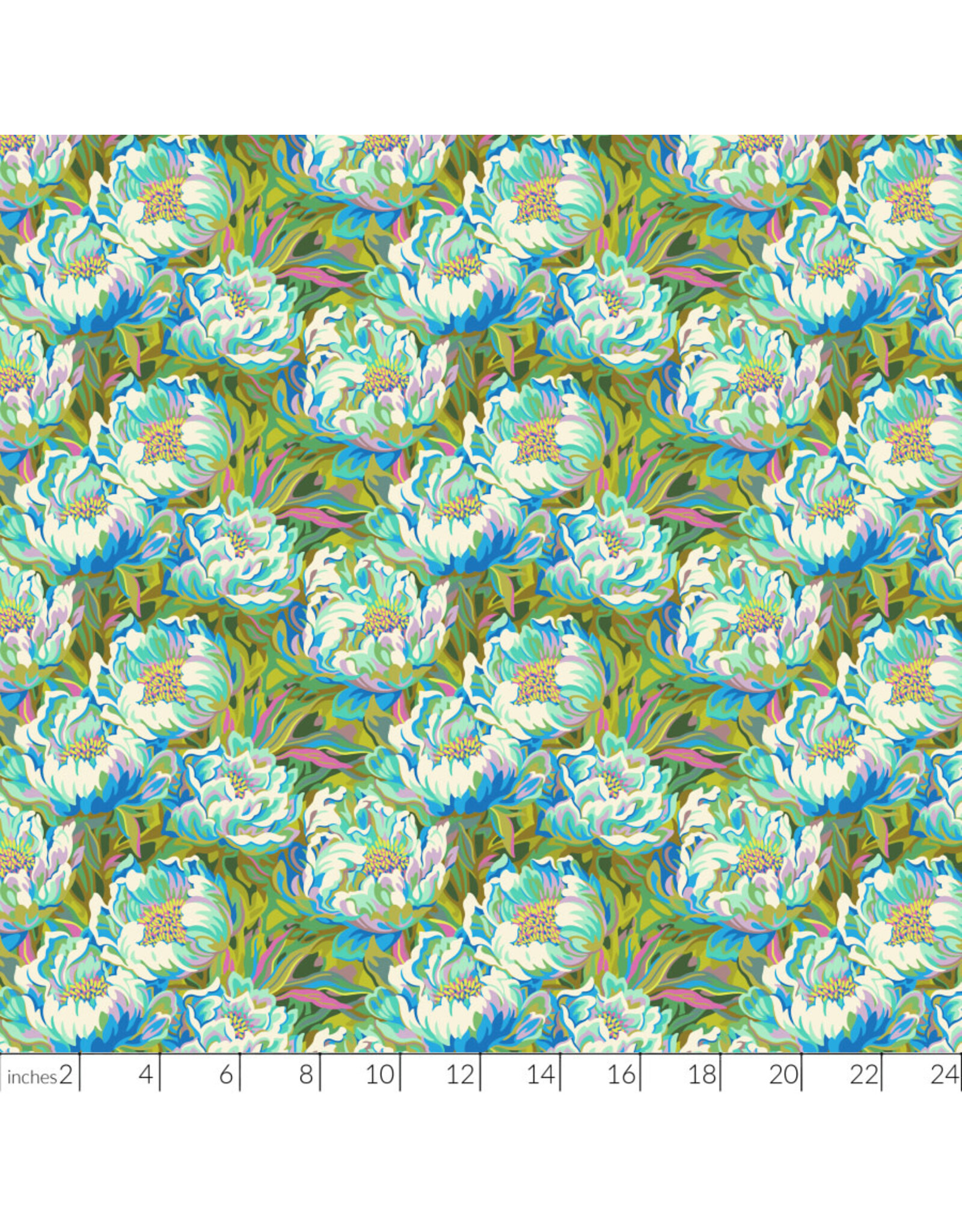 PD's Figo Collection Full Bloom, Joy in Blue, Dinner Napkin