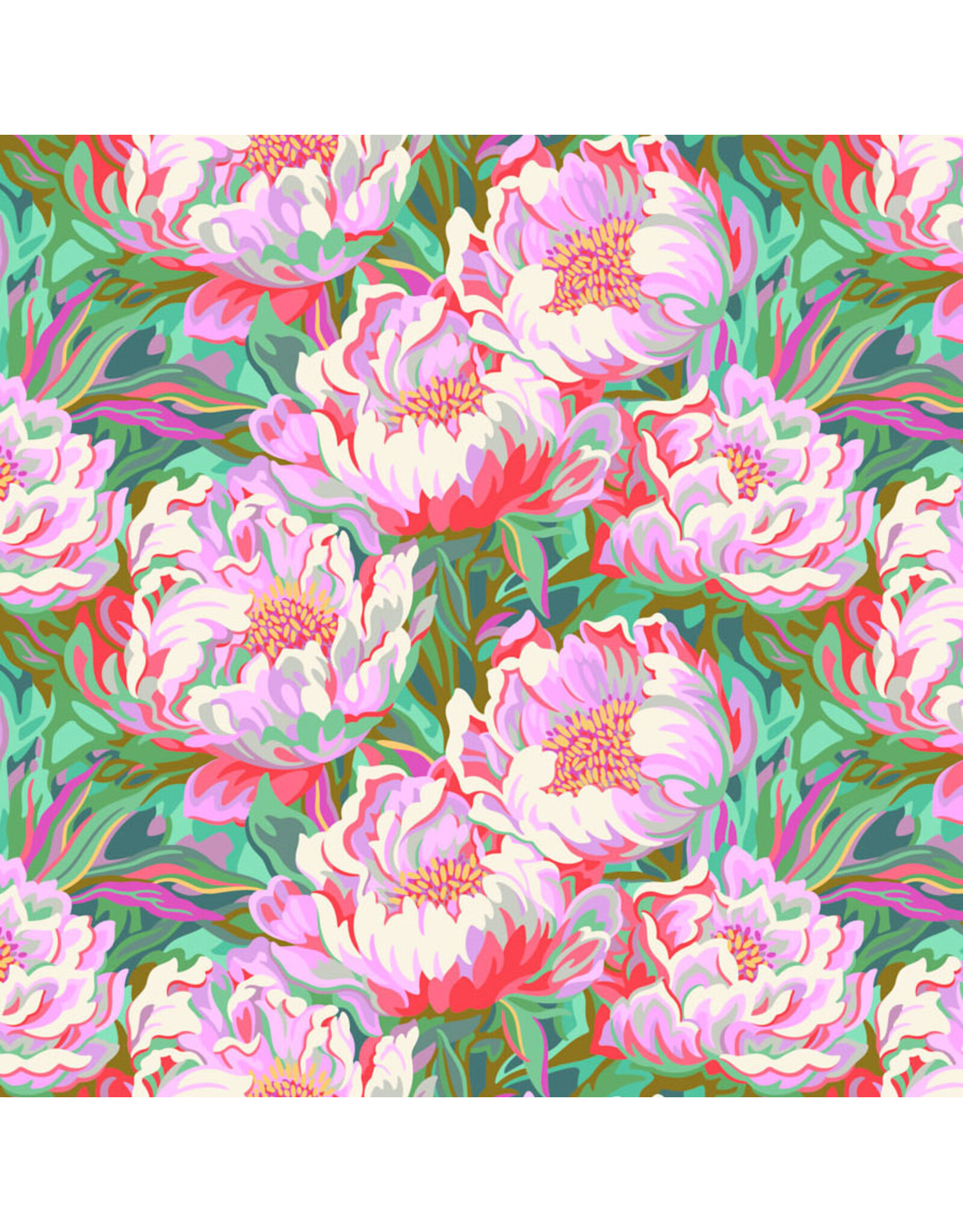Figo Full Bloom, Joy in Lavender, Fabric Half-Yards