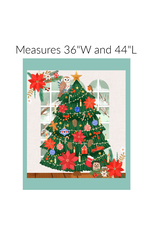 Mia Charro Christmas Cabin, Cozy Christmas 36"x 44" Fabric Panel