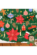 Mia Charro Christmas Cabin, Cozy Christmas 36"x 44" Fabric Panel