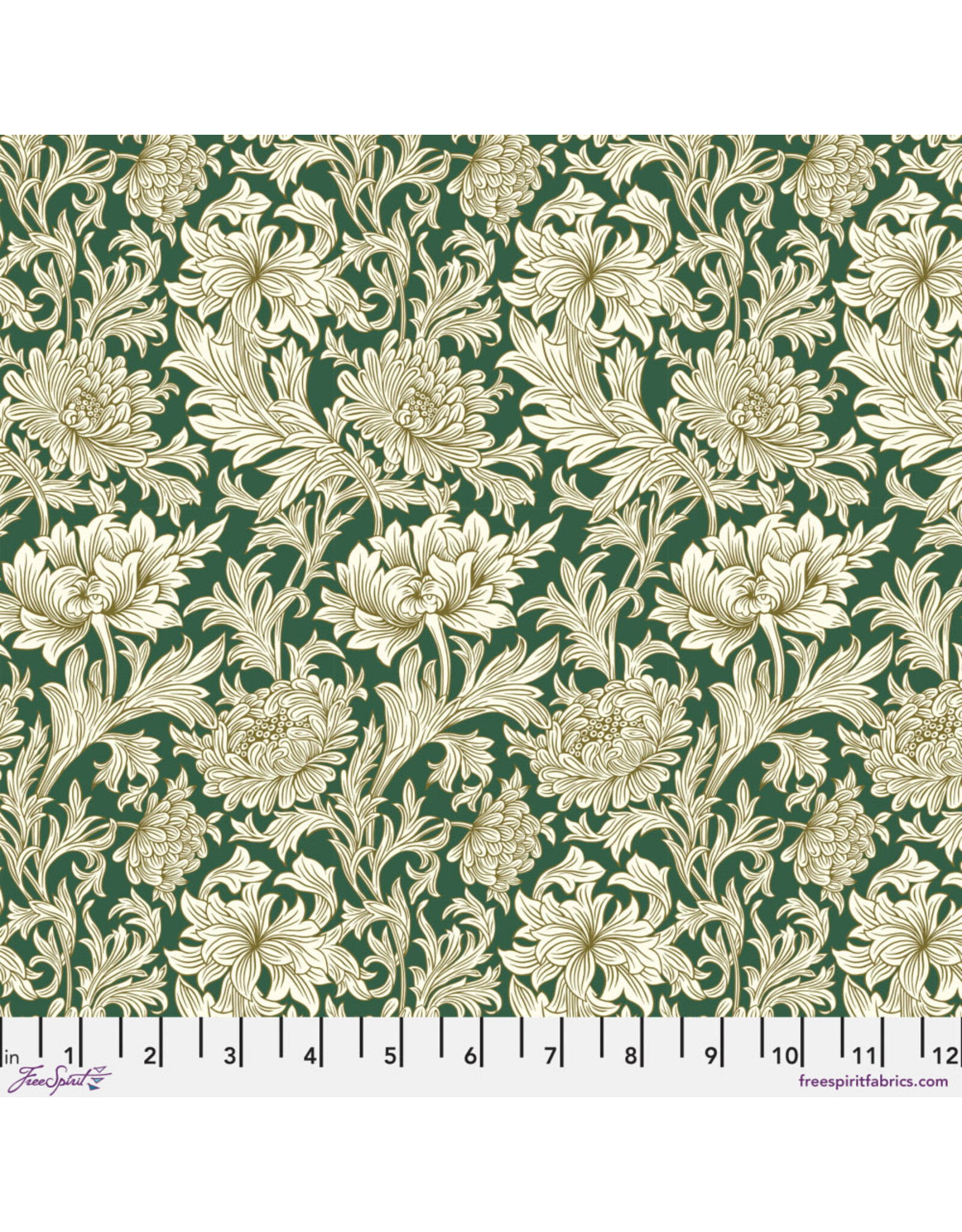 PD's William Morris Collection Morris & Co, The Oxford Holiday Collection, Chrysanthemum Toile in Forest, Dinner Napkin