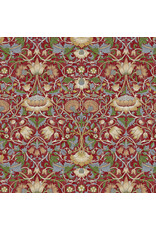 William Morris & Co. Morris & Co, The Oxford Holiday Collection, Lodden in Crimson, Fabric Half-Yards