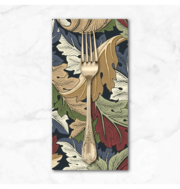 PD's William Morris Collection Morris & Co, The Oxford Holiday Collection, Medium Acanthus in Ink, Dinner Napkin