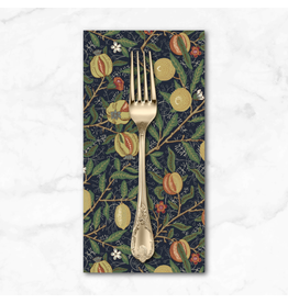 PD's William Morris Collection Morris & Co, The Oxford Holiday Collection, Medium Fruit in Ink, Dinner Napkin