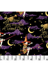 PD's Mary Engelbreit Collection Spooky Cute Halloween, Be a Good One in Black, Dinner Napkin