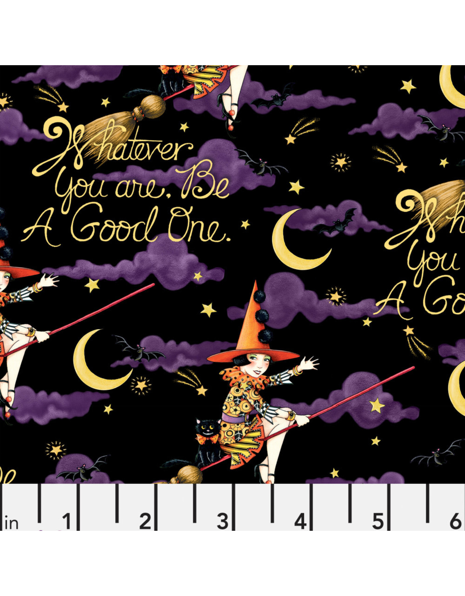 PD's Mary Engelbreit Collection Spooky Cute Halloween, Be a Good One in Black, Dinner Napkin