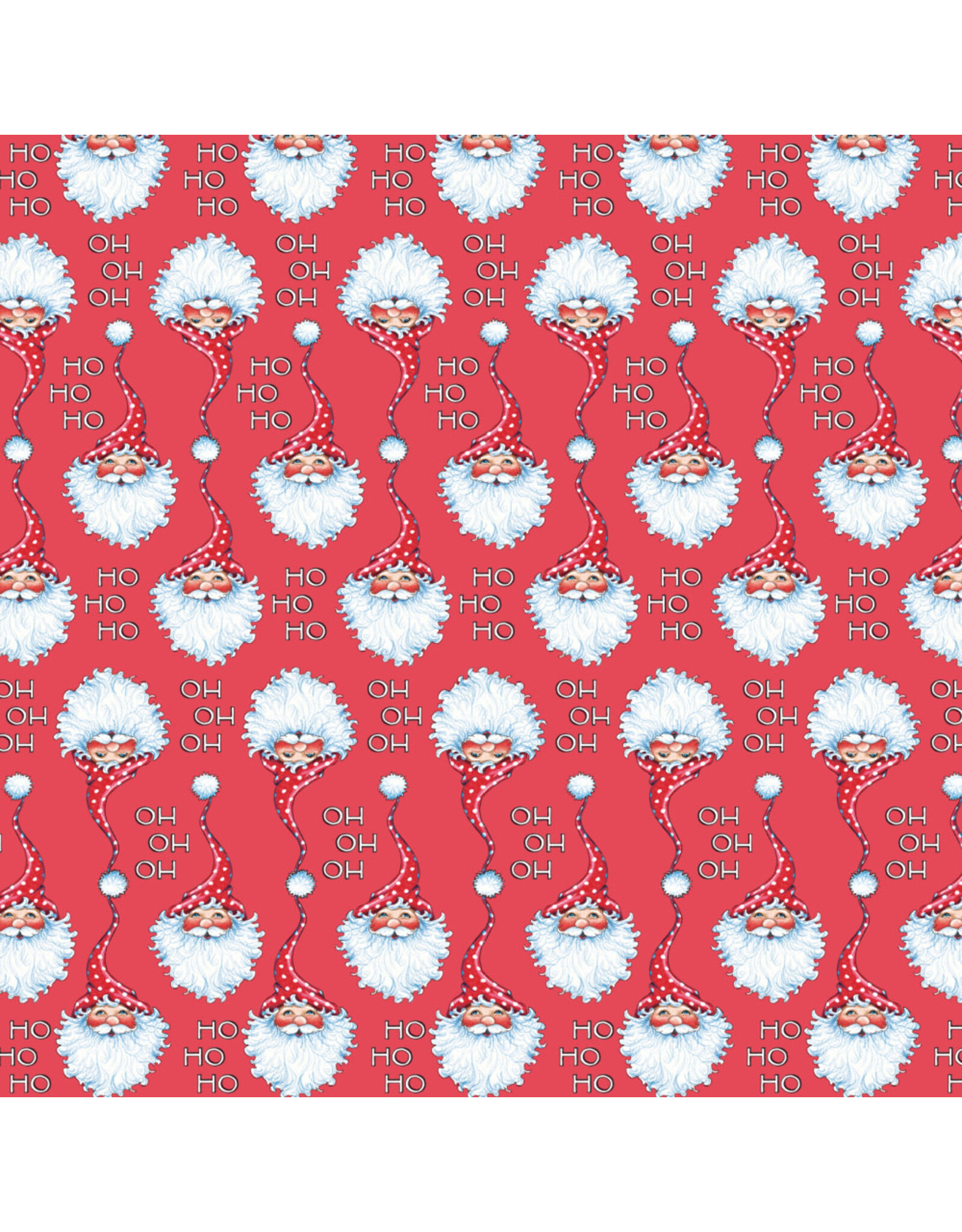 Mary Engelbreit So Much Joy, Ho Ho Ho in Red, Fabric Half-Yards