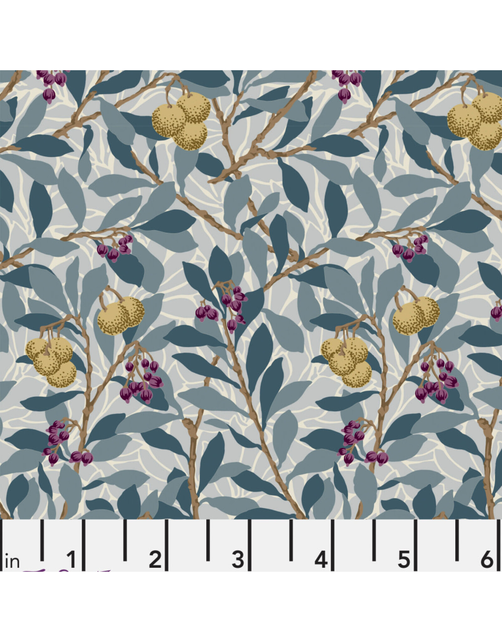 PD's William Morris Collection Morris & Co, Red House, Arbutus in Slate, Dinner Napkin