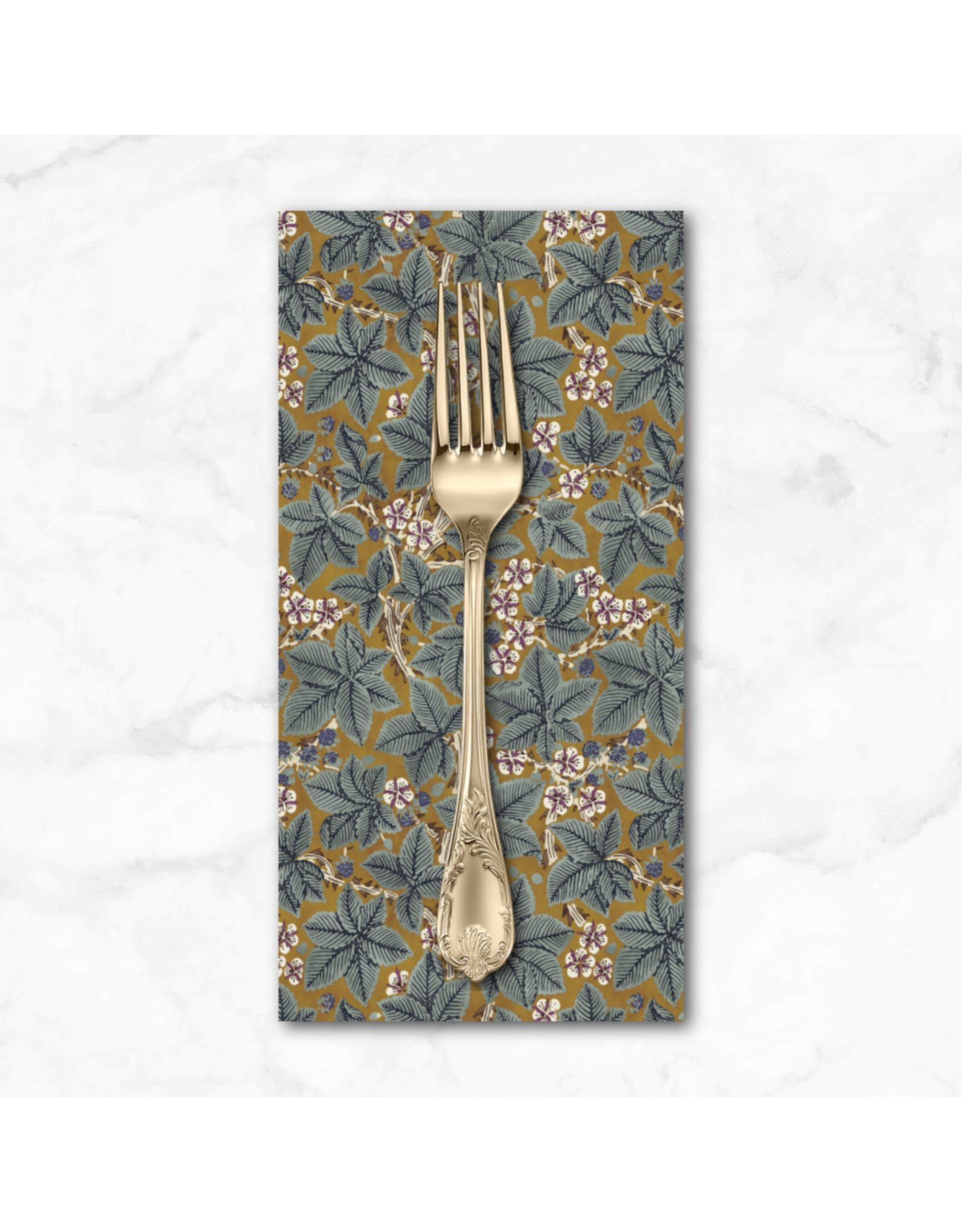 PD's William Morris Collection Morris & Co, Red House, Bramble in Sunflower, Dinner Napkin