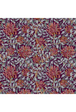 William Morris & Co. Morris & Co, Red House, Small Honeysuckle in Mulberry, Fabric Half-Yards