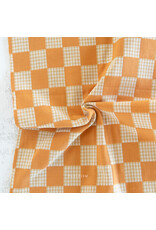 Fableism Checkmate, Checkers in Butterscotch, Fabric Half-Yards
