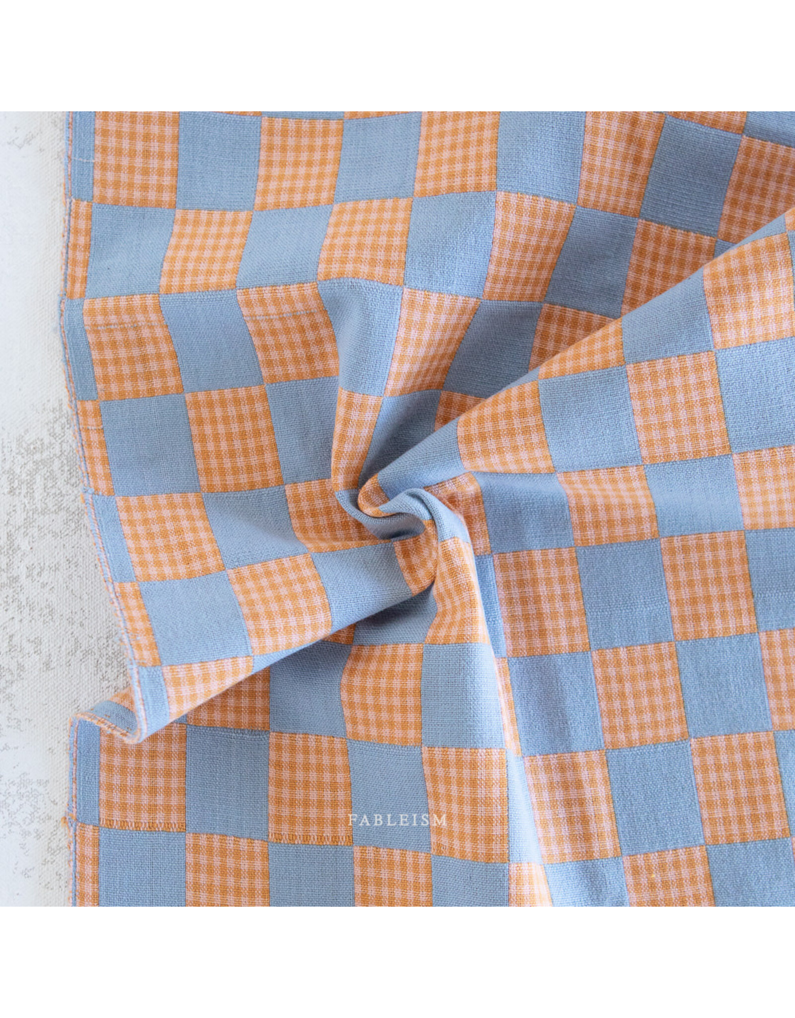 Fableism Checkmate, Checkers in Fjord, Fabric Half-Yards