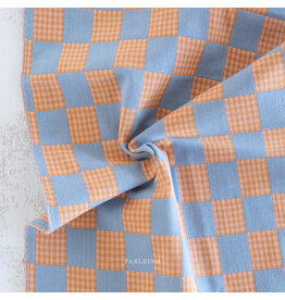 Fableism Checkmate, Checkers in Fjord, Fabric Half-Yards
