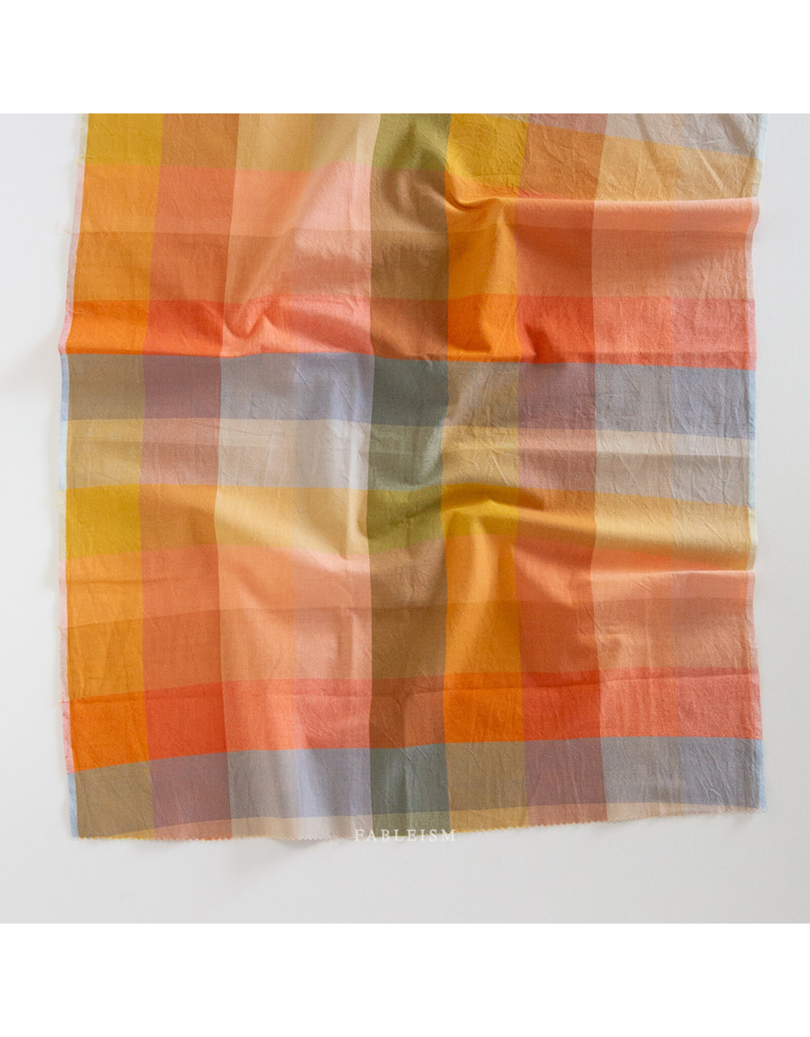 Fableism Lumiére, Happy Checkers in Retro, Fabric Half-Yards