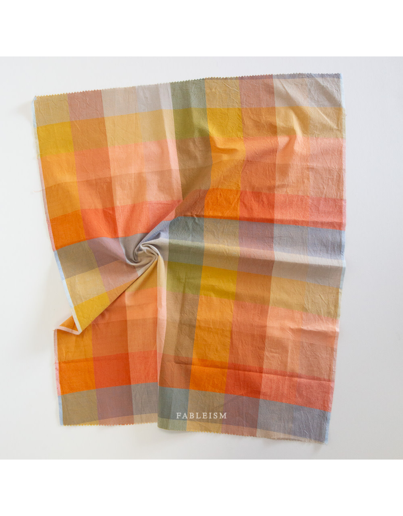 Fableism Lumiére, Happy Checkers in Retro, Fabric Half-Yards