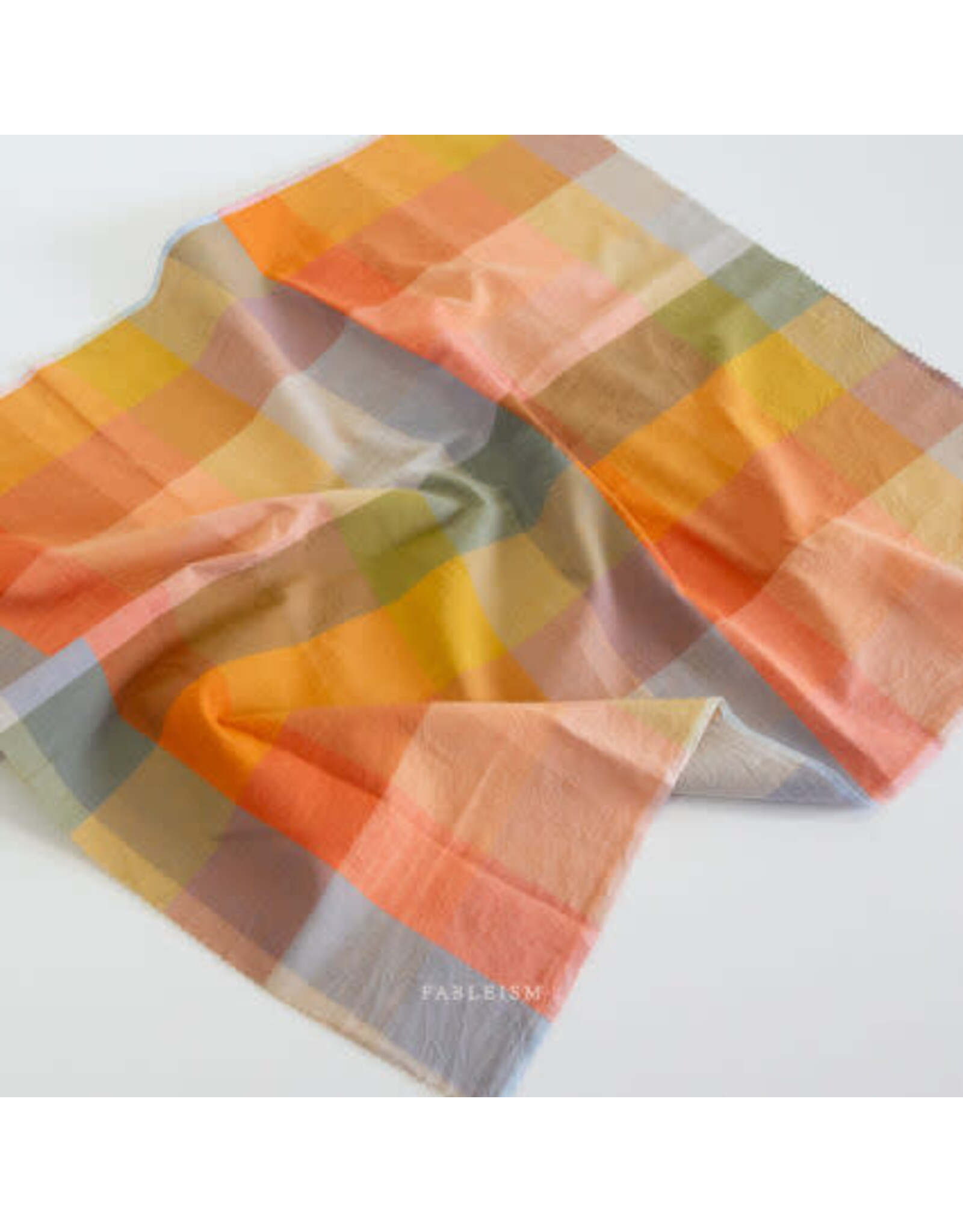 Fableism Lumiére, Happy Checkers in Retro, Fabric Half-Yards