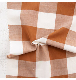 Fableism Camp Gingham, Large Camp Gingham 2.25" in Graham, Fabric Half-Yards