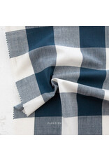 Fableism Camp Gingham, Large Camp Gingham 2.25" in Midnight, Fabric Half-Yards