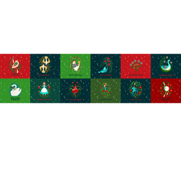 Cori Dantini 12 Days of Christmas, Christmas Days,  12" Panel