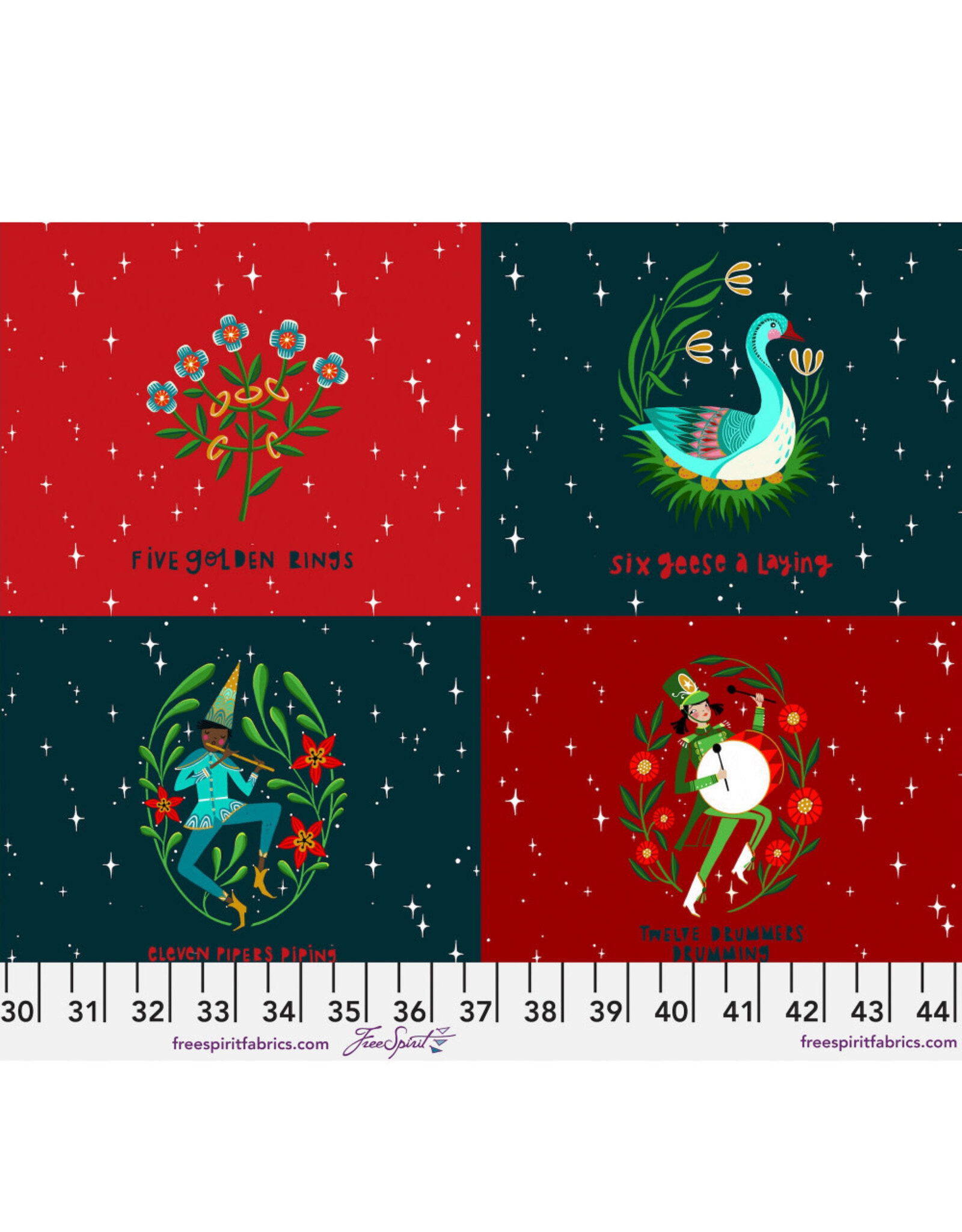 Cori Dantini 12 Days of Christmas, Christmas Days,  12" Panel