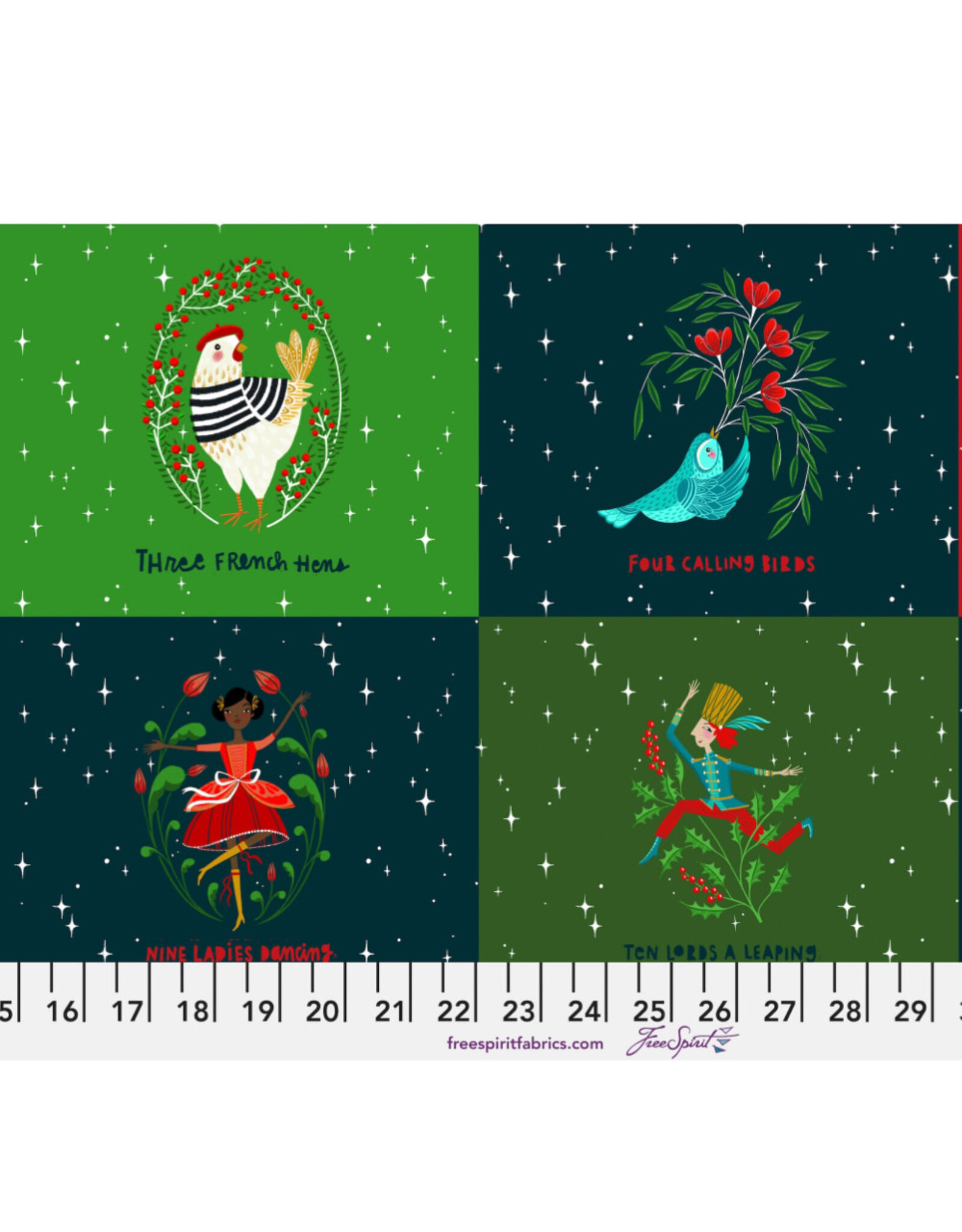 Cori Dantini 12 Days of Christmas, Christmas Days,  12" Panel