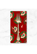 Christmas Collection 12 Days of Christmas, Partridge in Dark Red, Dinner Napkin