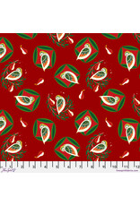 Cori Dantini 12 Days of Christmas, Partridge in Dark Red, Fabric Half-Yards