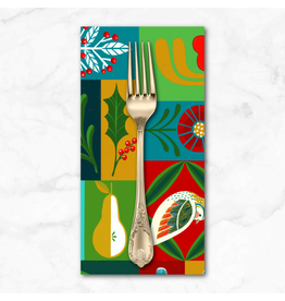 Christmas Collection 12 Days of Christmas, True Love Gave to Me in Multi, Dinner Napkin