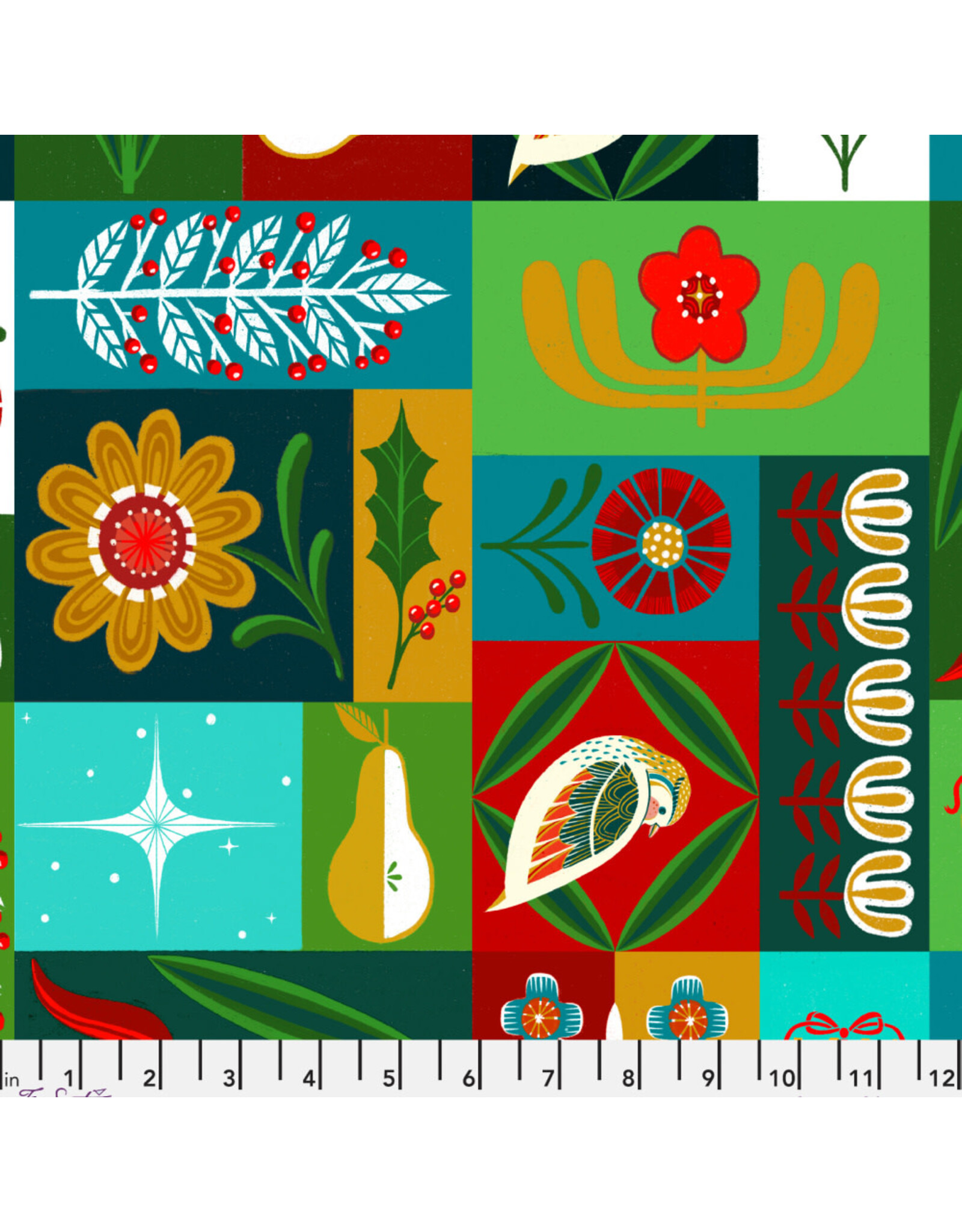 Christmas Collection 12 Days of Christmas, True Love Gave to Me in Multi, Dinner Napkin