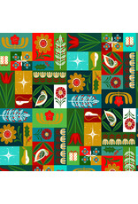 Cori Dantini 12 Days of Christmas, True Love Gave to Me in Multi, Fabric Half-Yards