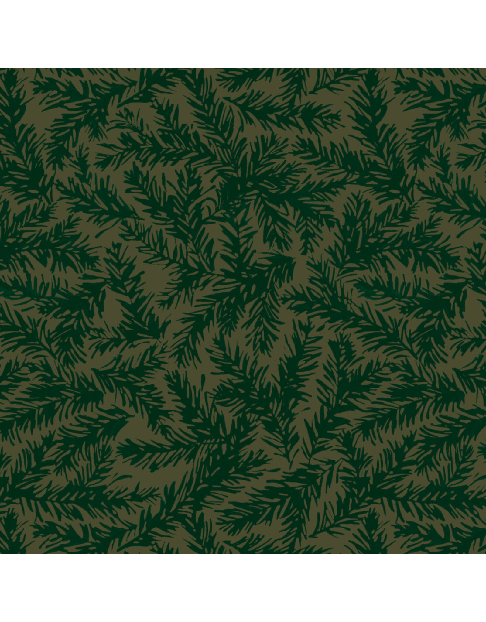 Martha Negley Holly Day, Evergreen in Green, Fabric Half-Yards