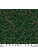 Martha Negley Holly Day, Evergreen in Green, Fabric Half-Yards
