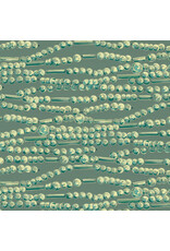Martha Negley Holly Day, Garland in Green, Fabric Half-Yards