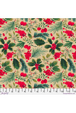 Christmas Collection Holly Day, Holiday Mix in Cream, Dinner Napkin