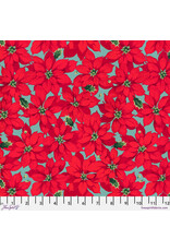 Christmas Collection Holly Day, Little Poinsettia in Red, Dinner Napkin