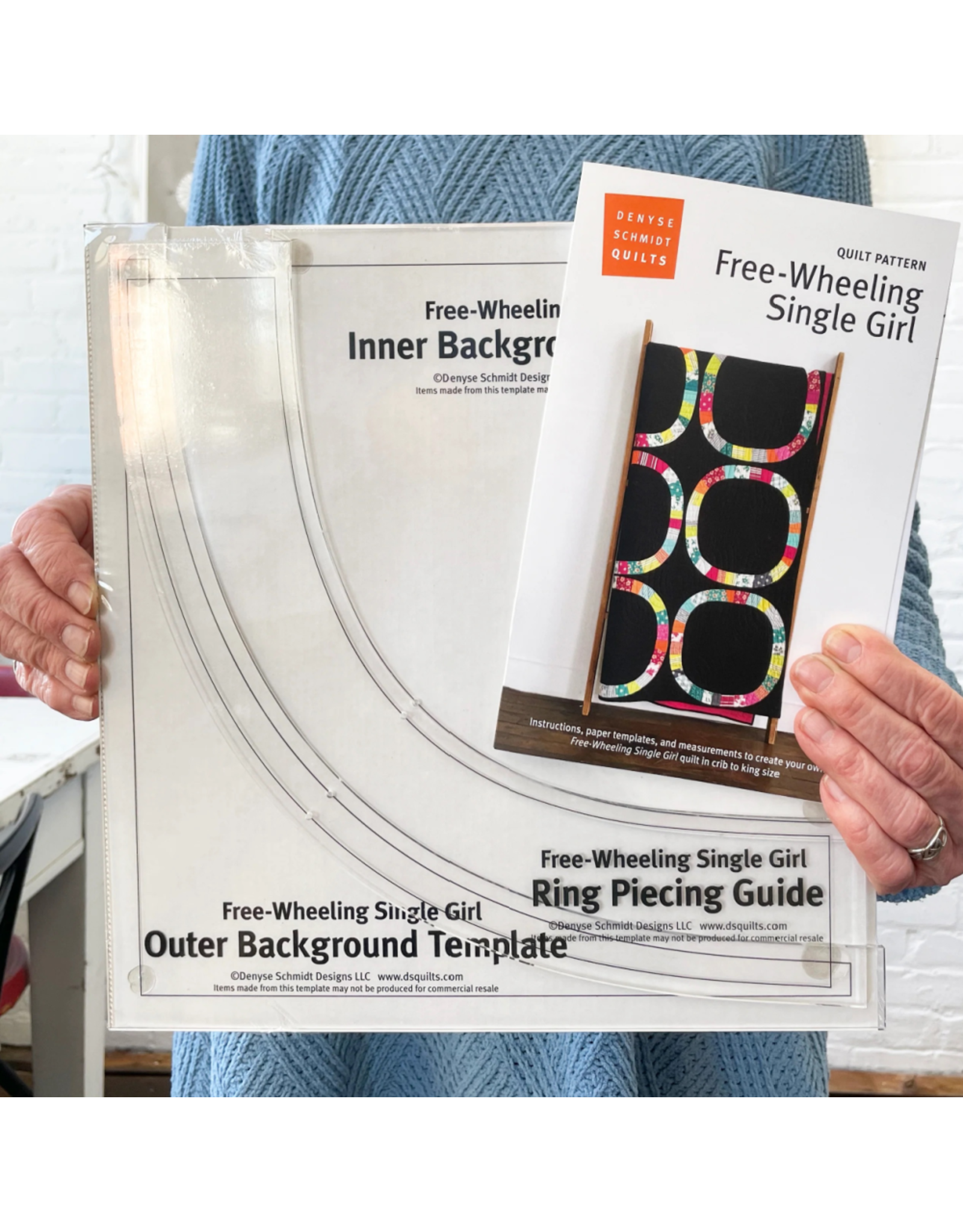 Denyse Schmidt Acrylic Templates for Free-Wheeling Single Girl