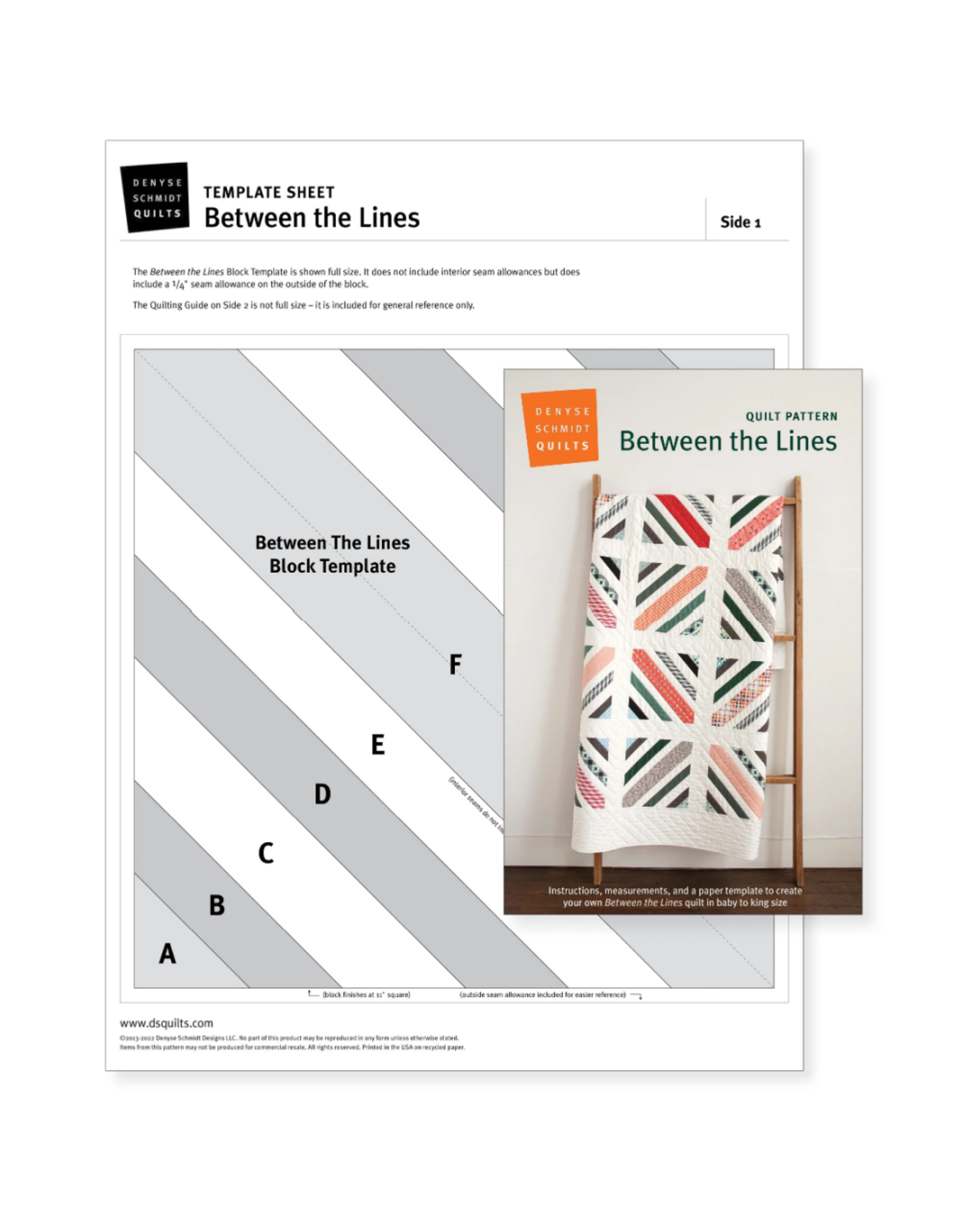 Denyse Schmidt Between the Lines Quilt Pattern