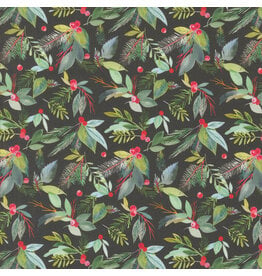 Moda ON SALE - 5 YARD CUT - Love and Cheer, Greenery in Evergreen