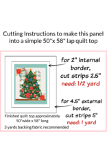 Mia Charro Christmas Cabin, Cozy Christmas 36"x 44" Fabric Panel